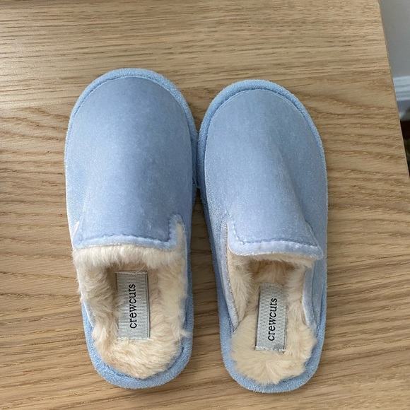 Crewcuts Sherpa Lined Slippers, size k10, new without tags - Picture 3 of 3